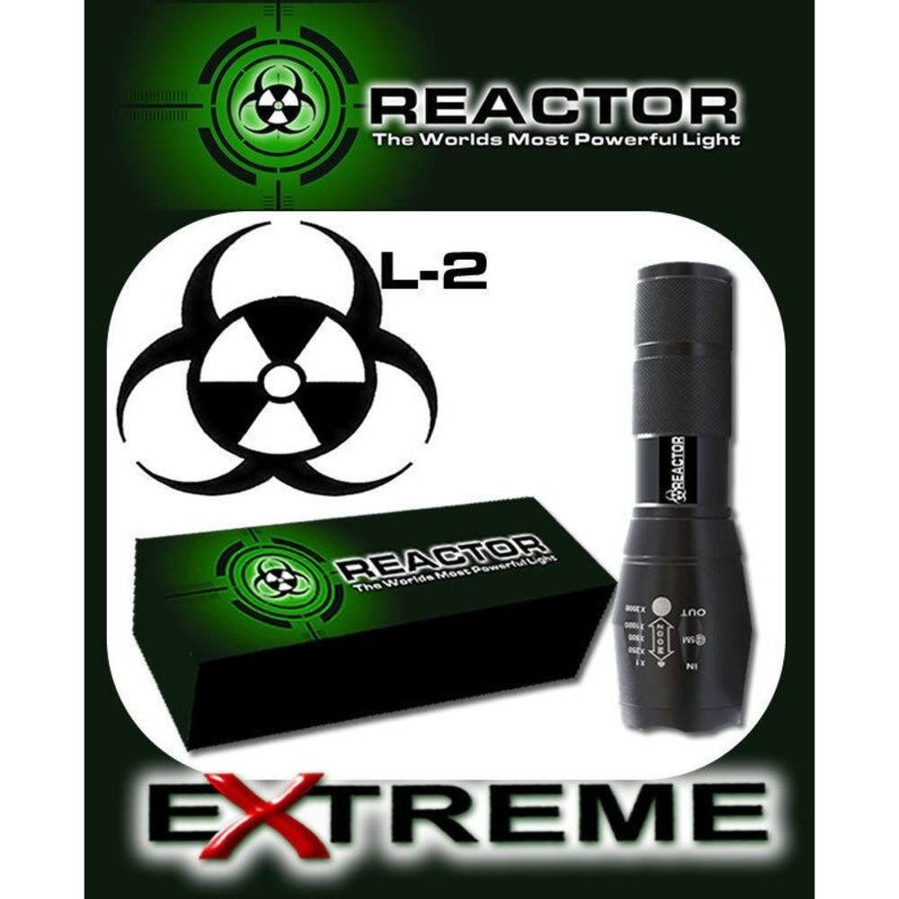 HAWK X800 FLASHLIGHT REACTOR EXTREME BLACK SHADOW * IN STOCK NOW * FREE SHIPPING